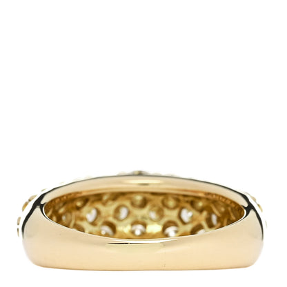 Parker & West by FASHIONPHILE 18K Yellow Gold Diamond 2.22ctw Three Row Dome Band Ring  50 5.5 4 of 10