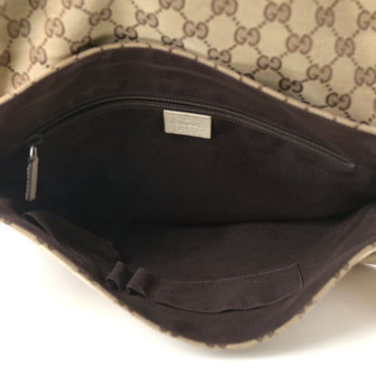 Gucci Monogram Small Flap Messenger Bag Beige Off White 4 of 10
