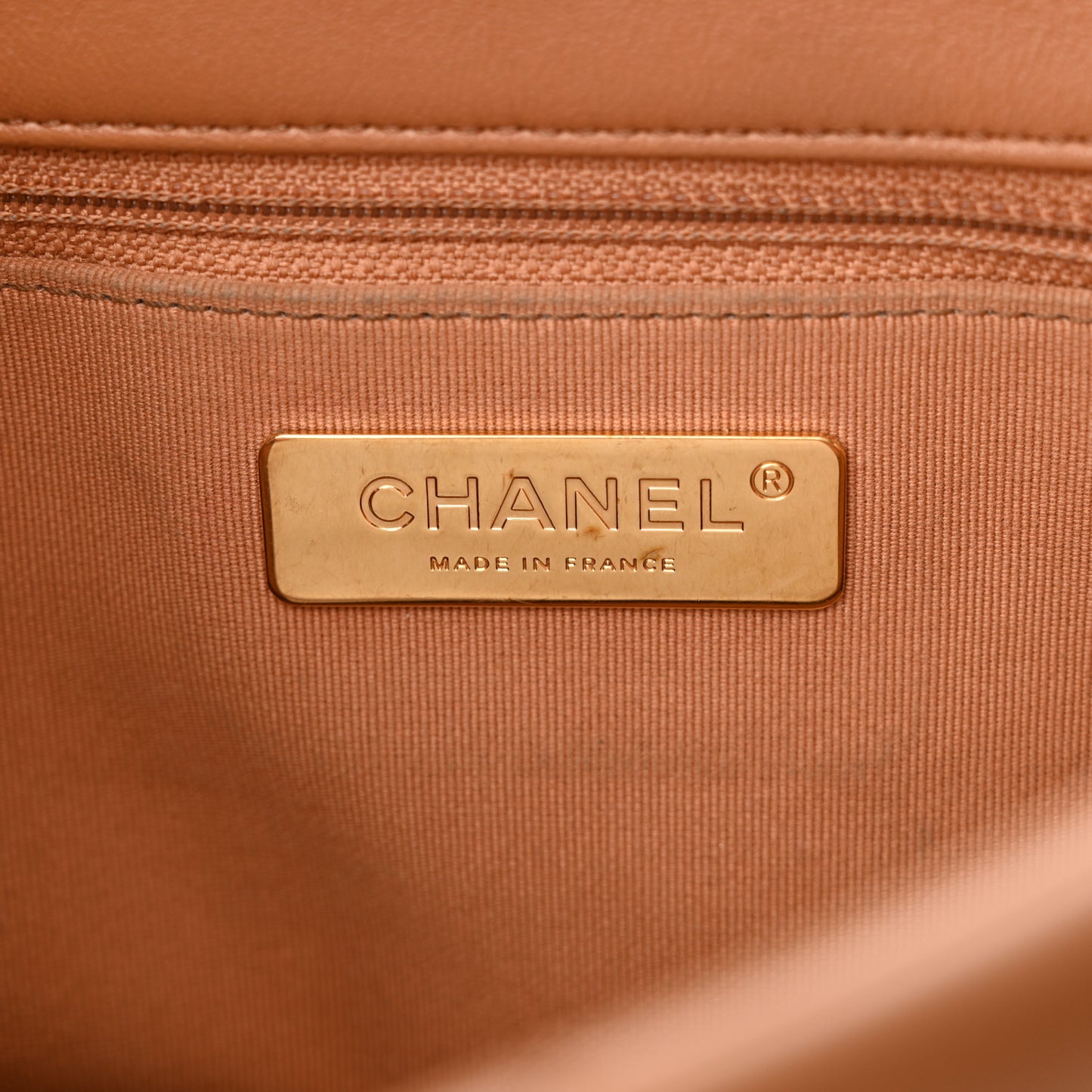 Lambskin Quilted Large Chanel 19 Flap Brown