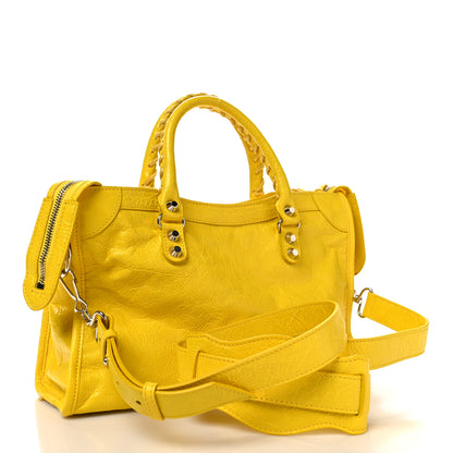Balenciaga Agneau Classic Silver Hardware City S Jaune Soleil 4 of 11