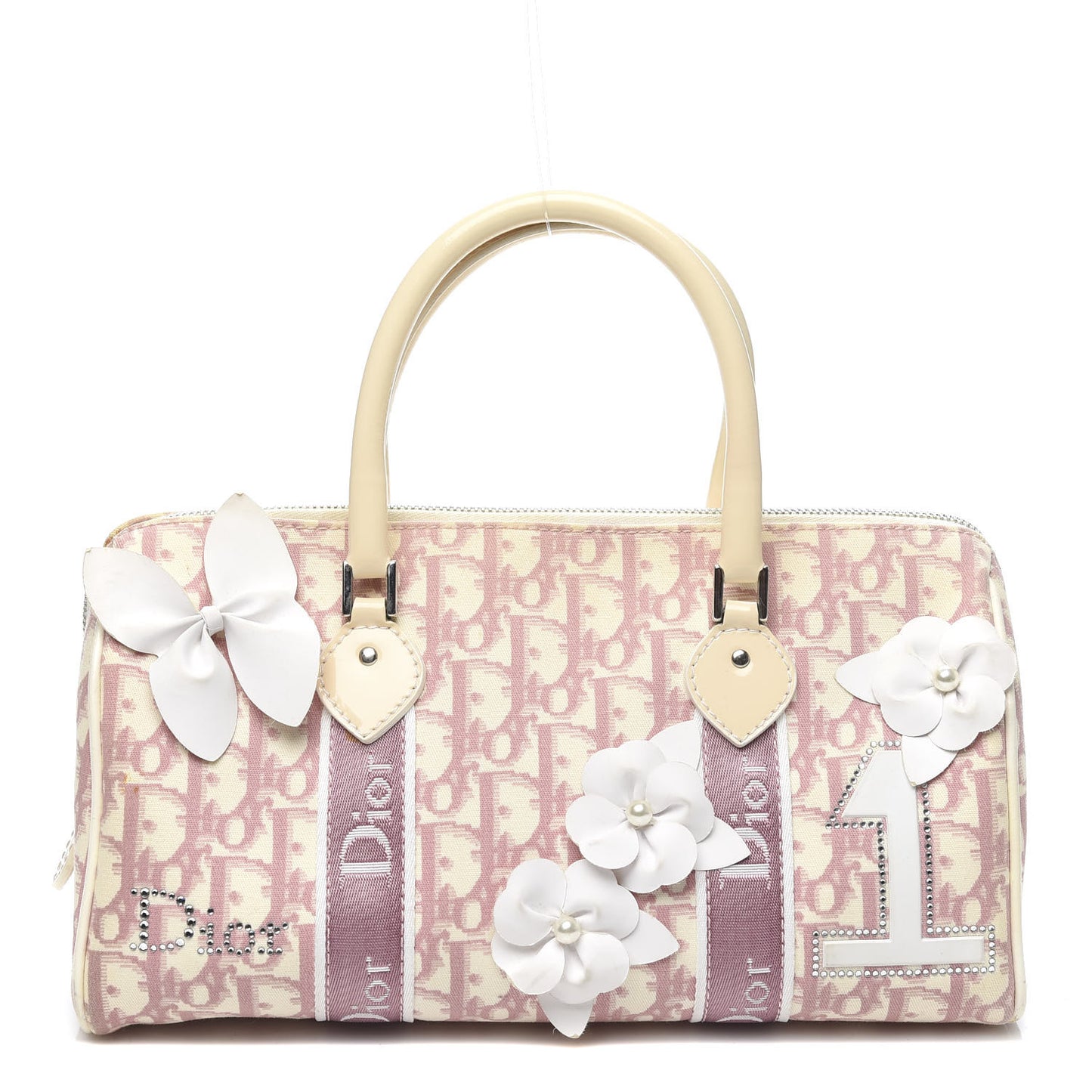 Monogram Girly Boston Pink
