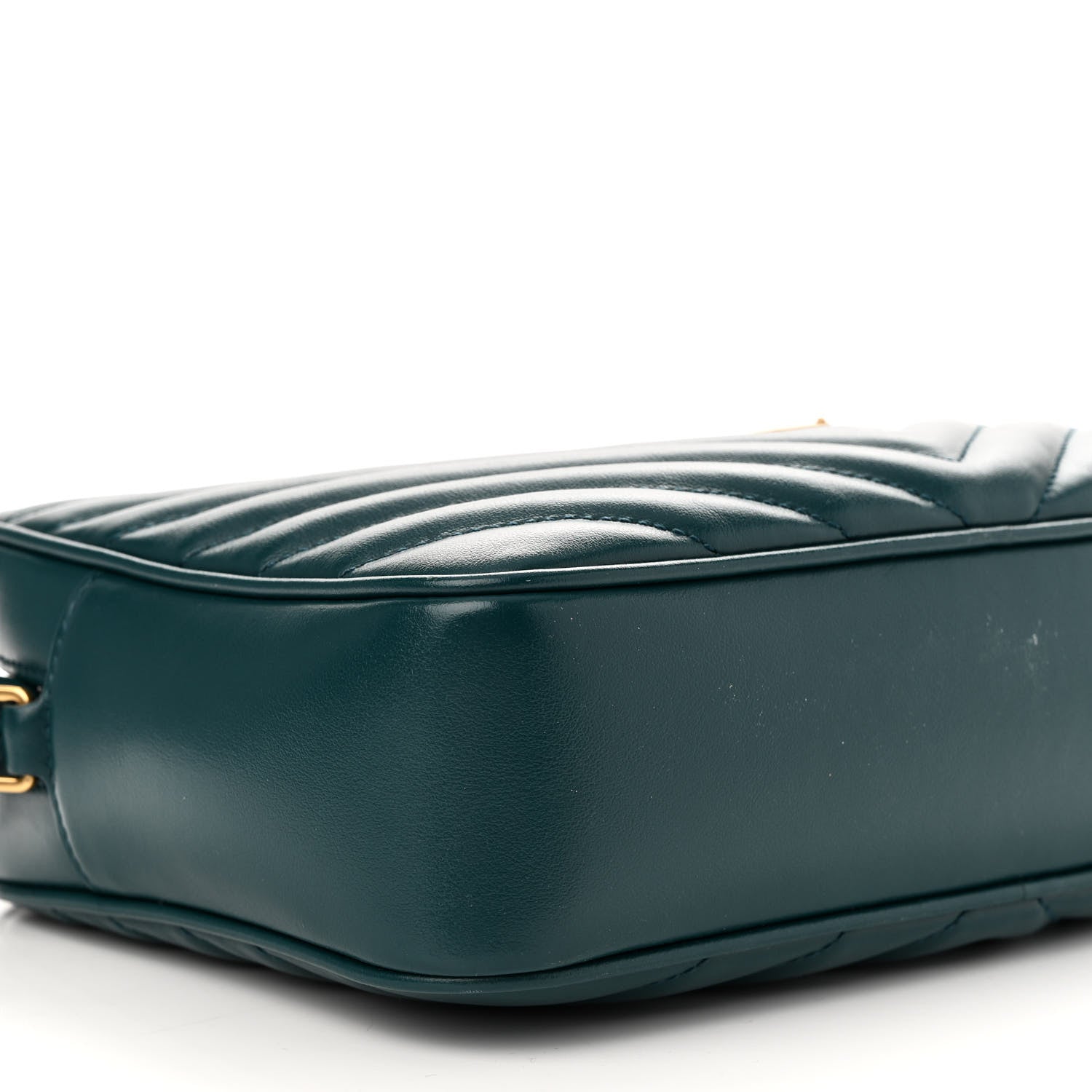 Saint Laurent Calfskin Matelasse Monogram Lou Camera Bag Sea Turquoise 9 of 12