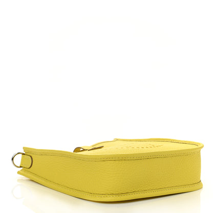 Hermes Taurillon Clemence Evelyne TPM Lime 4 of 9