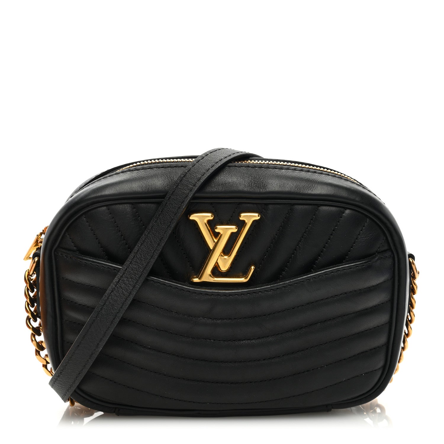 Louis Vuitton Calfskin New Wave Camera Bag NV Black 1 of 9