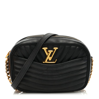 Louis Vuitton Calfskin New Wave Camera Bag NV Black 1 of 9