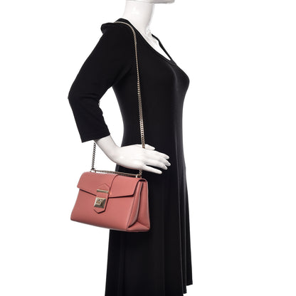 Jimmy Choo Grainy Calfskin XB Marianne Shoulder Bag Rosewood 2 of 9