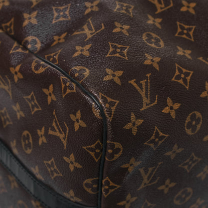 Louis Vuitton Monogram Macassar Keepall Bandouliere 55 9 of 13