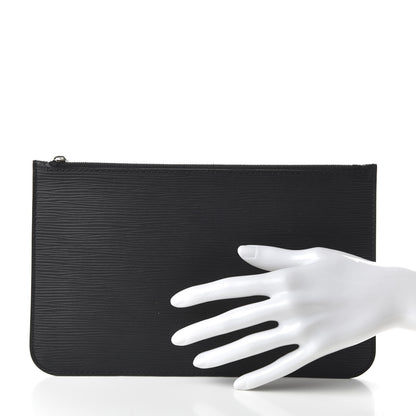 Louis Vuitton Epi Neverfull Pochette MM GM Black 2 of 10