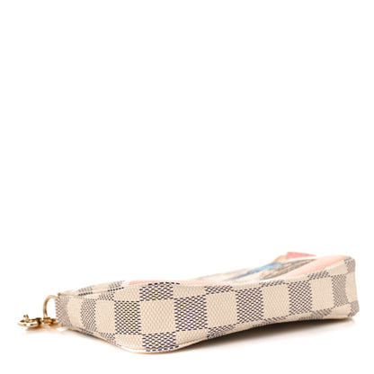Louis Vuitton Damier Azur 2018 Christmas Animation Mini Pochette Accessories 4 of 8