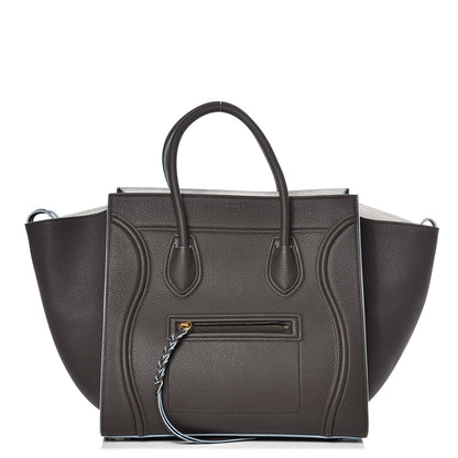 Celine Baby Grained Calfskin Medium Phantom Luggage Anthracite 1 of 9