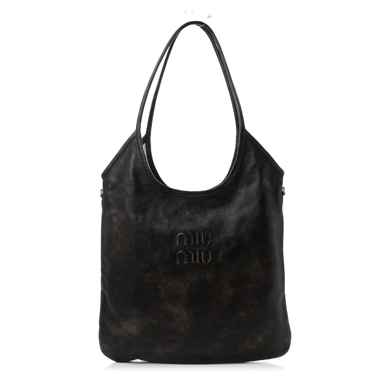 Miu Miu Nappa Ivy Bag Sand Coffee 1 of 10