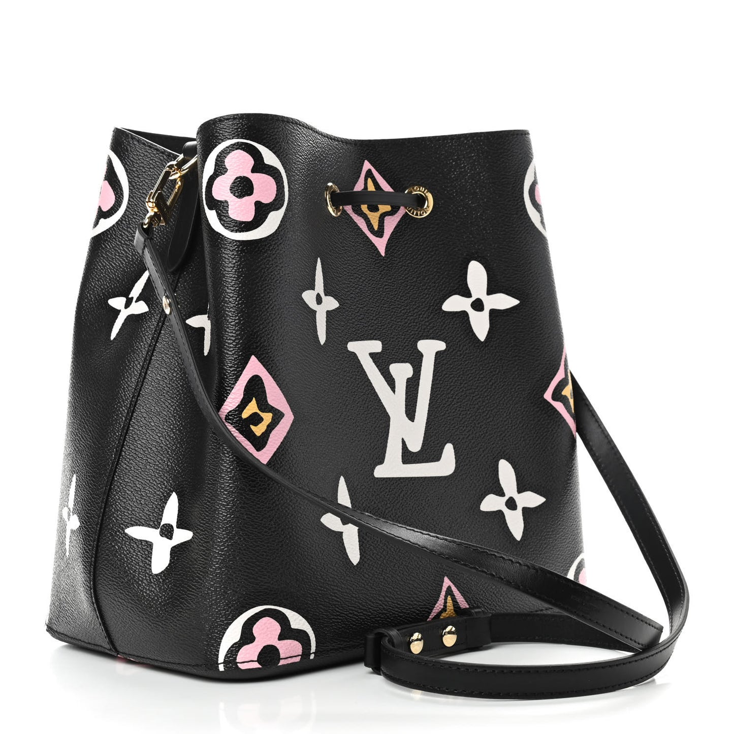 Monogram Giant Wild At Heart Neonoe MM Black