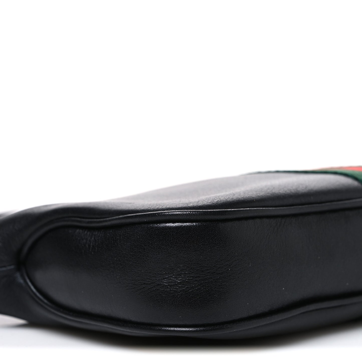 Calfskin Web Small Lunetta Crossbody Bag  Black
