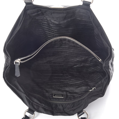 Prada Tessuto Nylon Shopping Tote Black 5 of 9