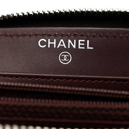 Chanel Caviar Quilted Large Gusset Zip Around Wallet Black 6 of 8