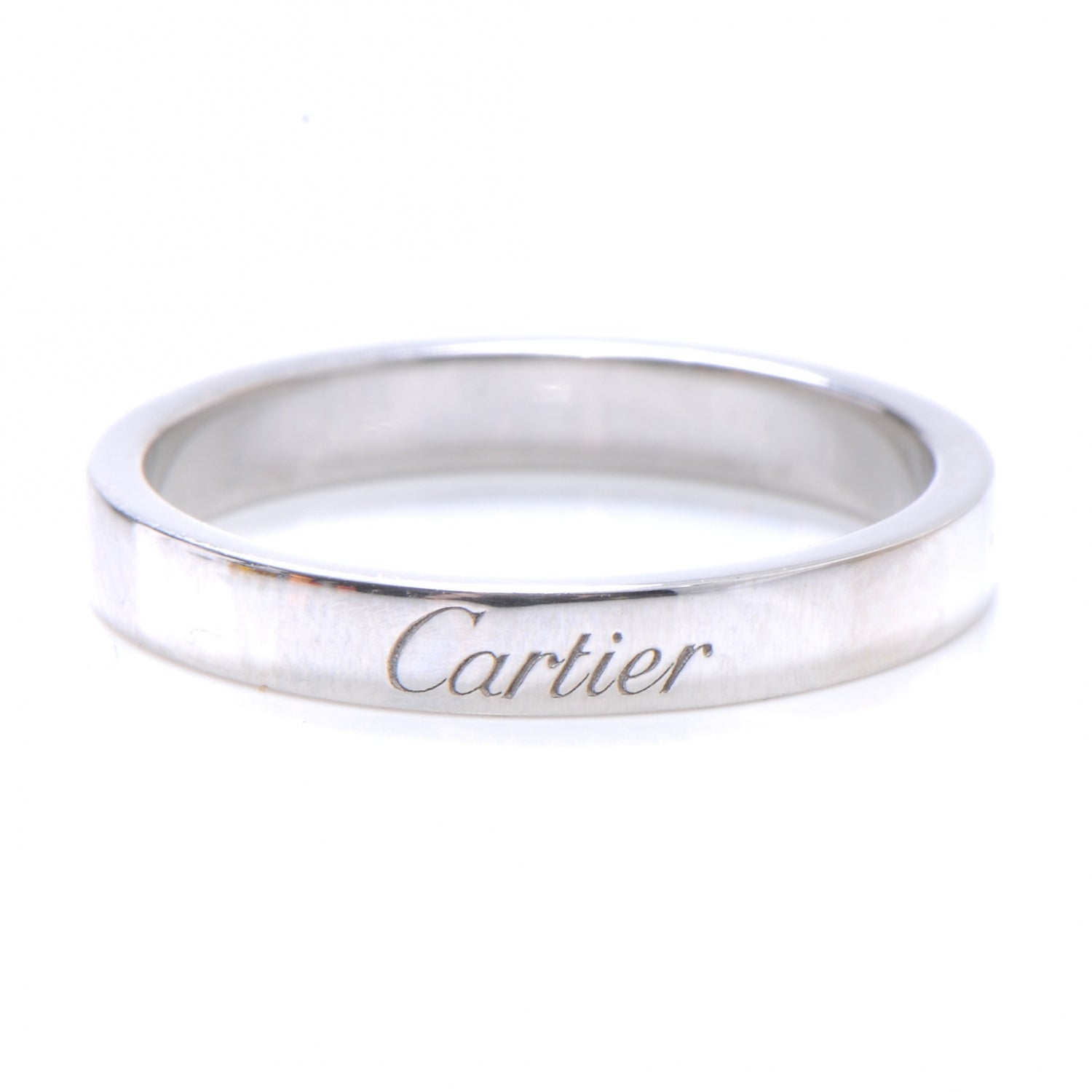 Cartier Platinum Engagement Ring 56 7.75 1 of 4