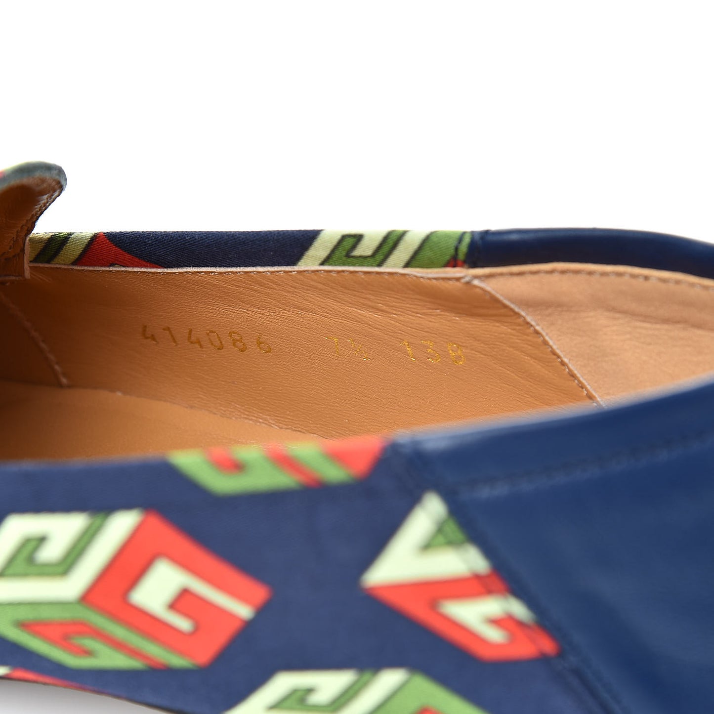 Satin Lambskin Mini GG Wallpaper Mens Brixton Horsebit Loafers 7.5 Royal Blue Blue Agata