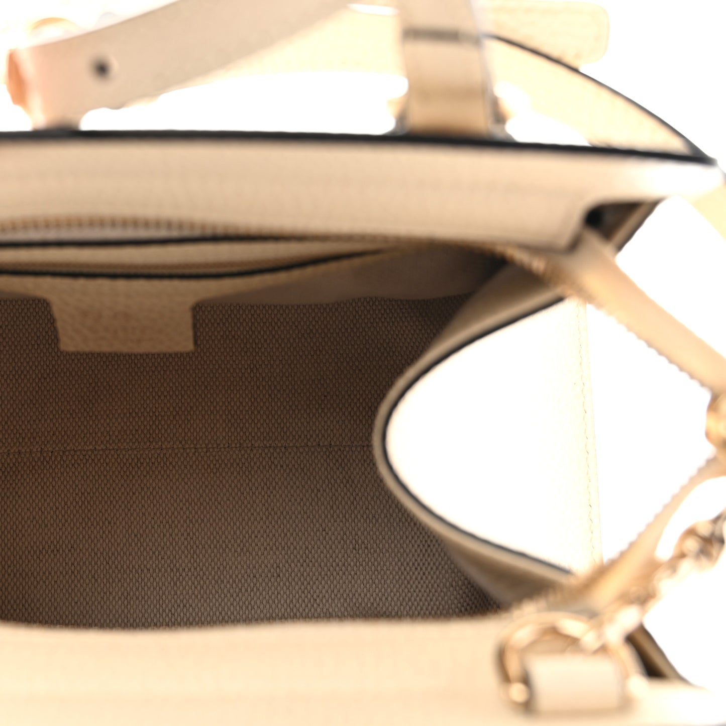 Dollar Calfskin Medium Soho Top Handle Satchel Ivoire