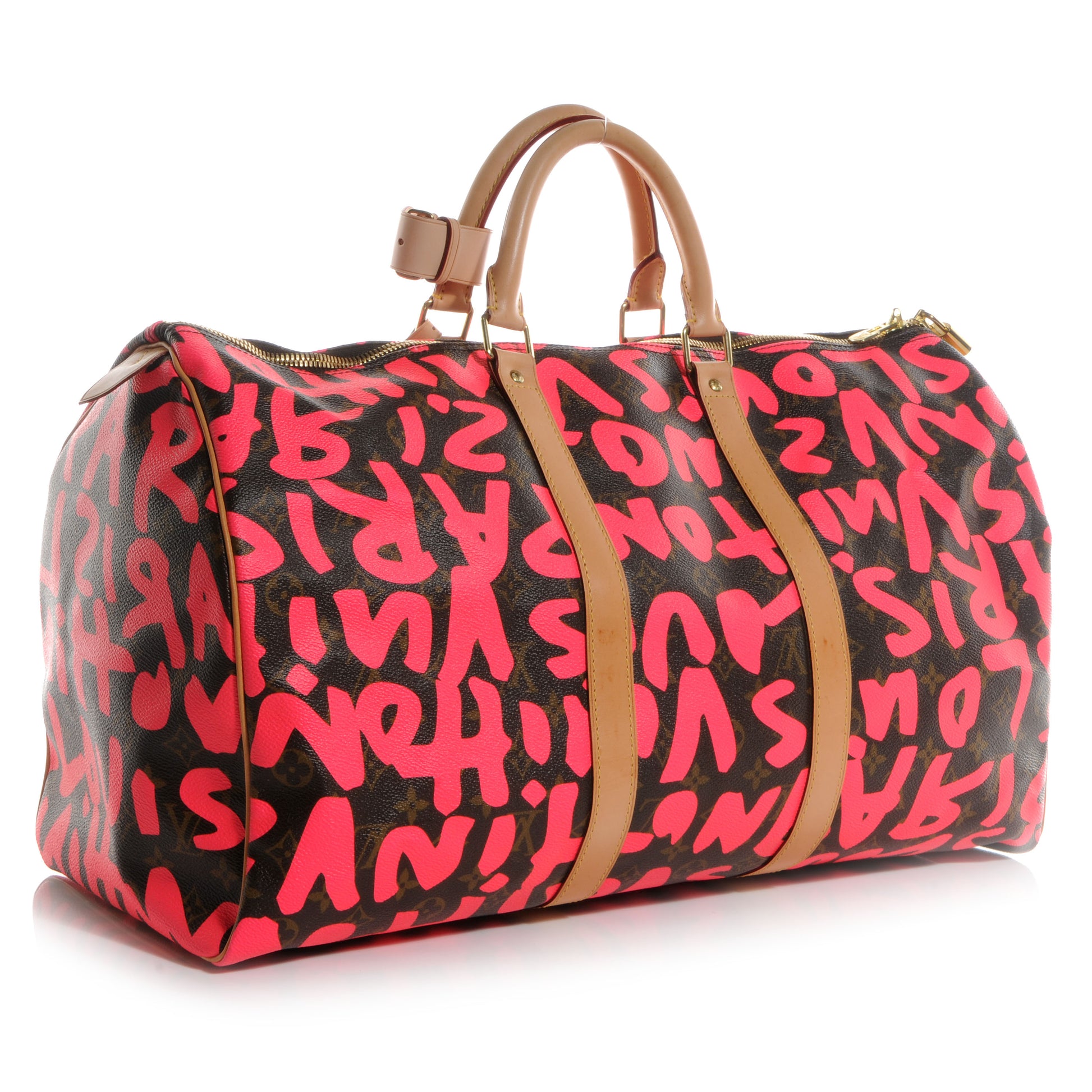 Louis Vuitton Graffiti Keepall 45 Fuchsia 3 of 8