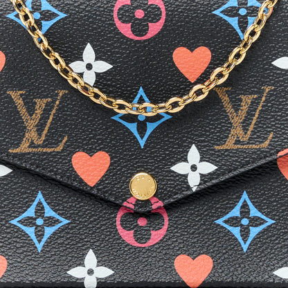 Louis Vuitton Game On Felicie Chain Wallet Black 12 of 15