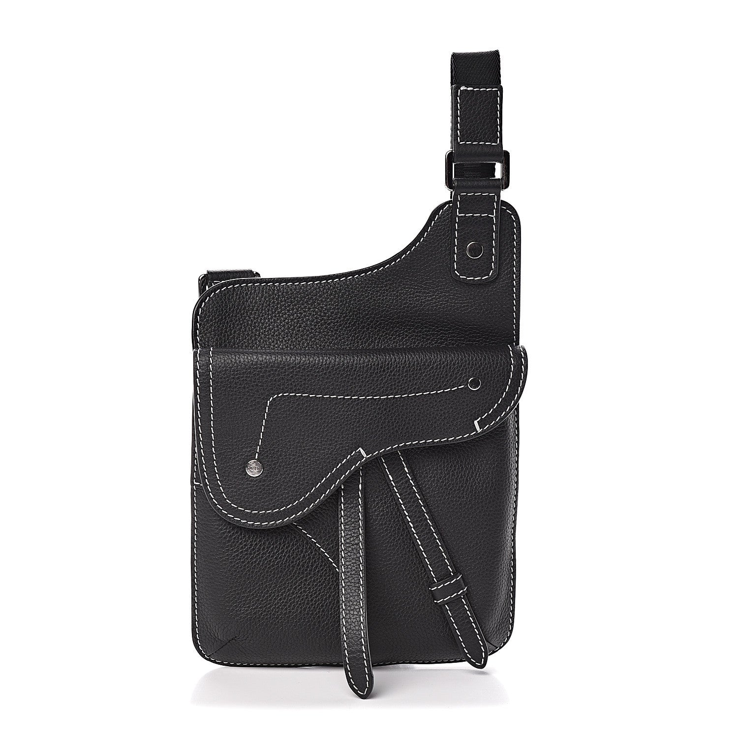 Christian Dior Calfskin Mens Messenger Bag Black 1 of 10