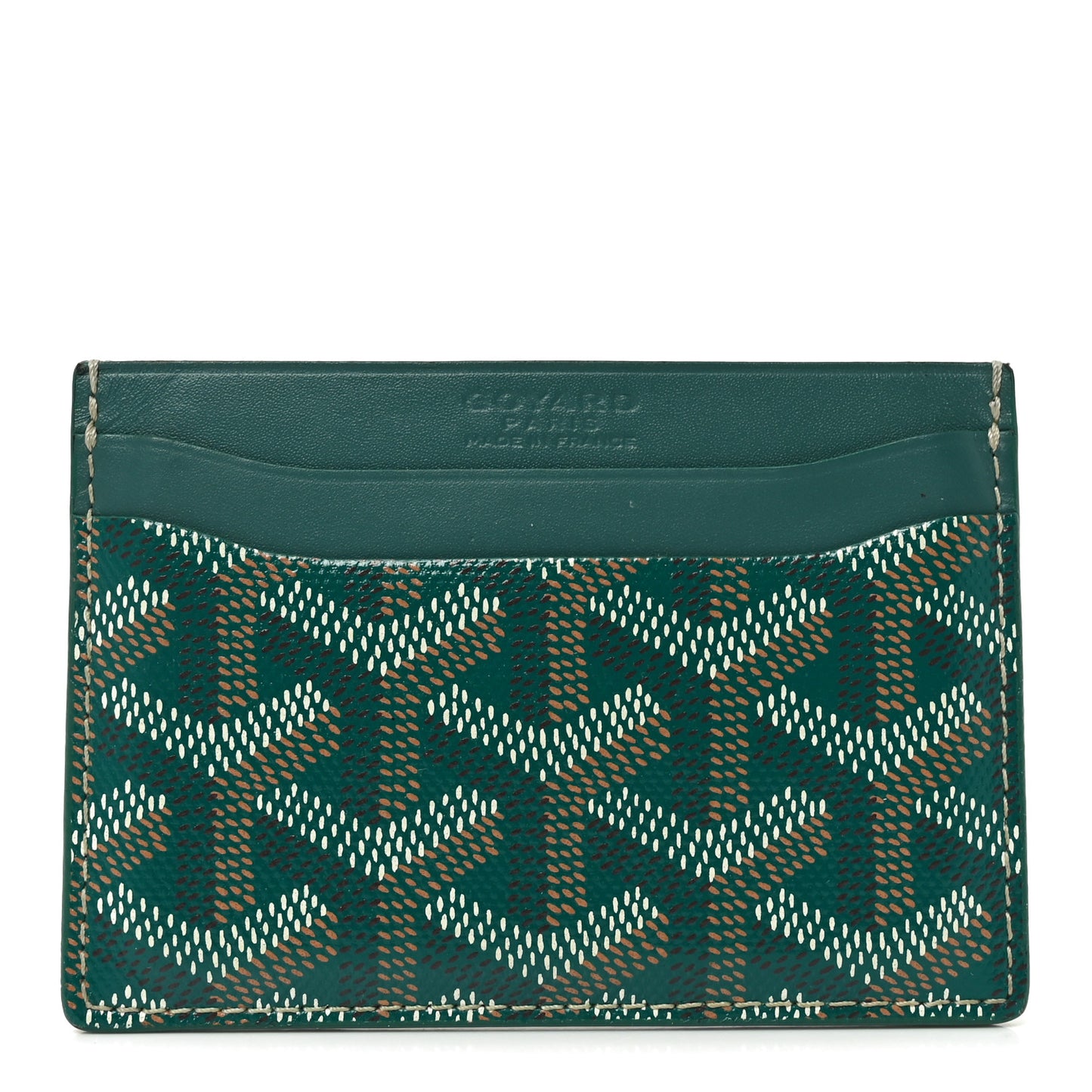 Goyardine Saint Sulpice Card Holder Green