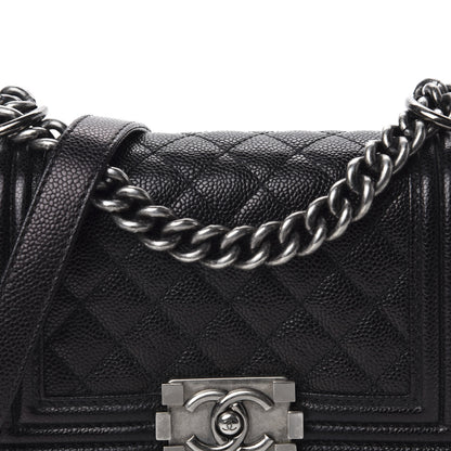 Chanel Caviar Quilted Small Boy Flap Black 10 of 10