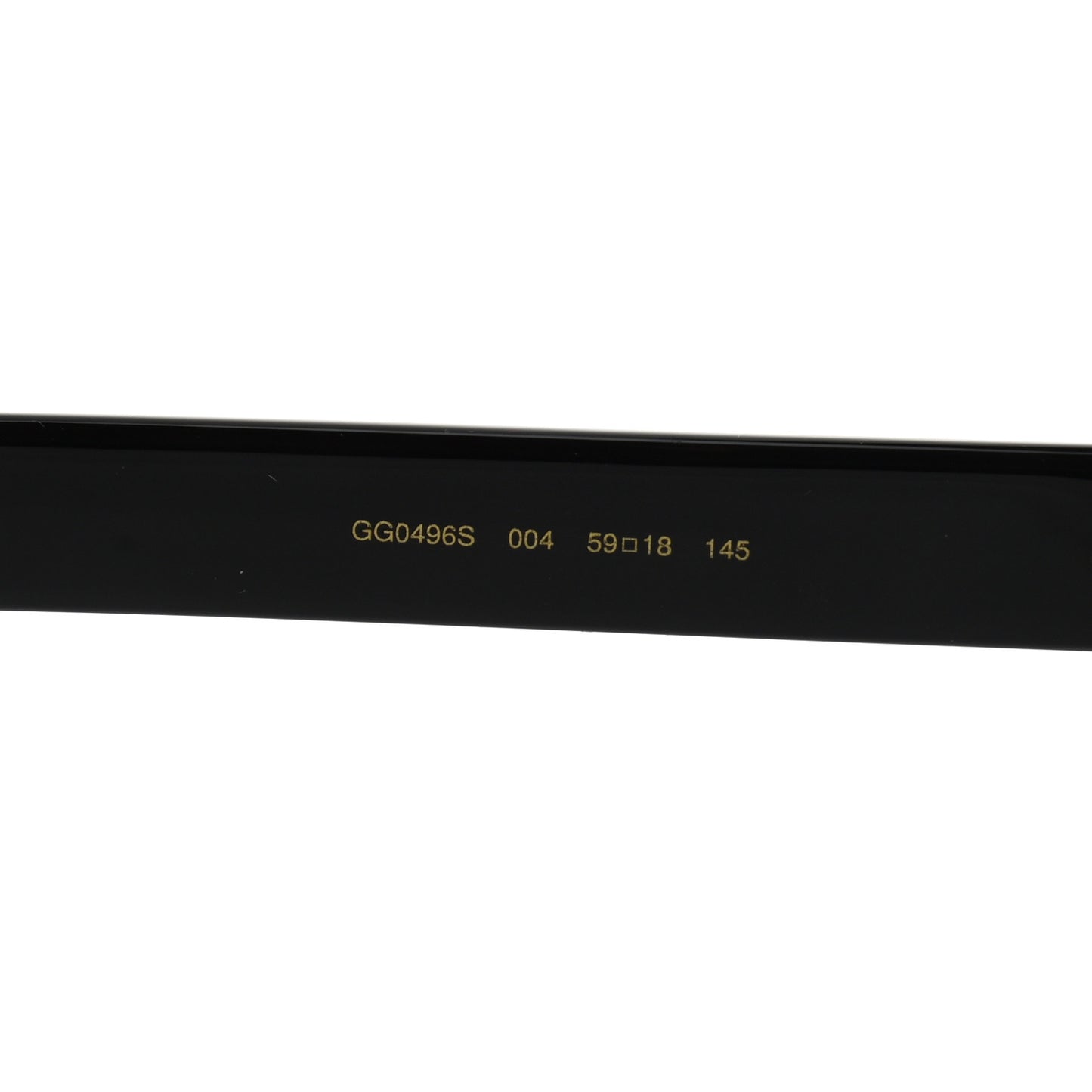 Acetate Geometric Crystal Sunglasses GG0496S Black