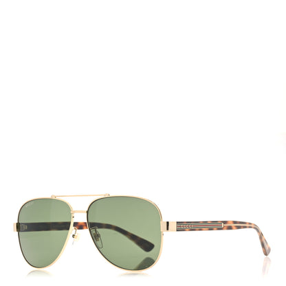 Gucci Web Aviator Sunglasses GG0528S Tortoise 1 of 8