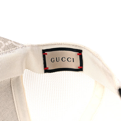 Gucci GG Supreme Monogram Mesh Baseball Hat M Beige Mystic White Ivory 8 of 11