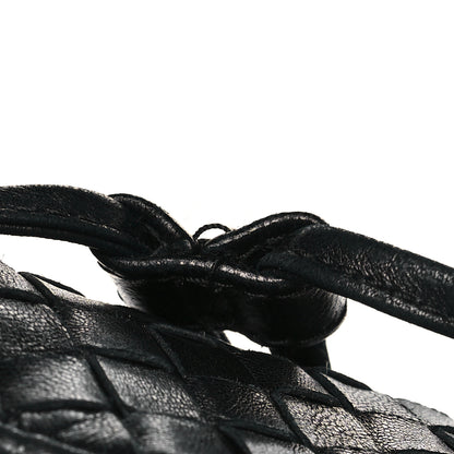 Bottega Veneta Nappa Intrecciato Drawstring Hobo Bag Black 11 of 13