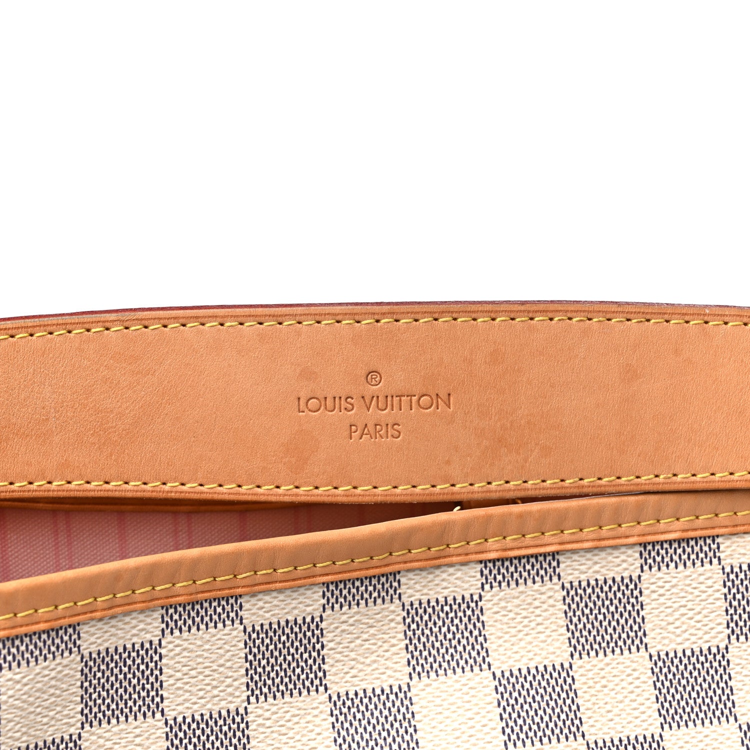 Louis Vuitton Damier Azur Delightful MM Rose Ballerine 12 of 14