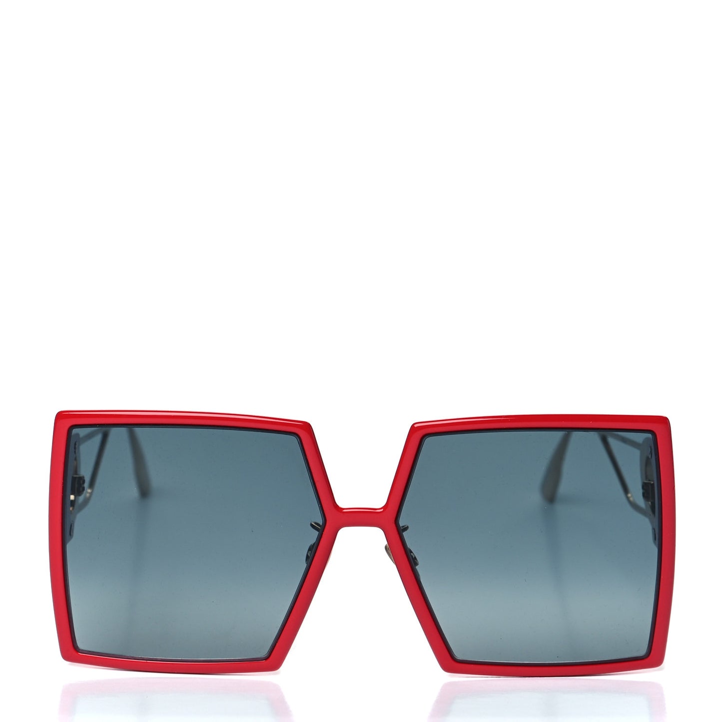 Square 30 Montaigne Sunglasses Red