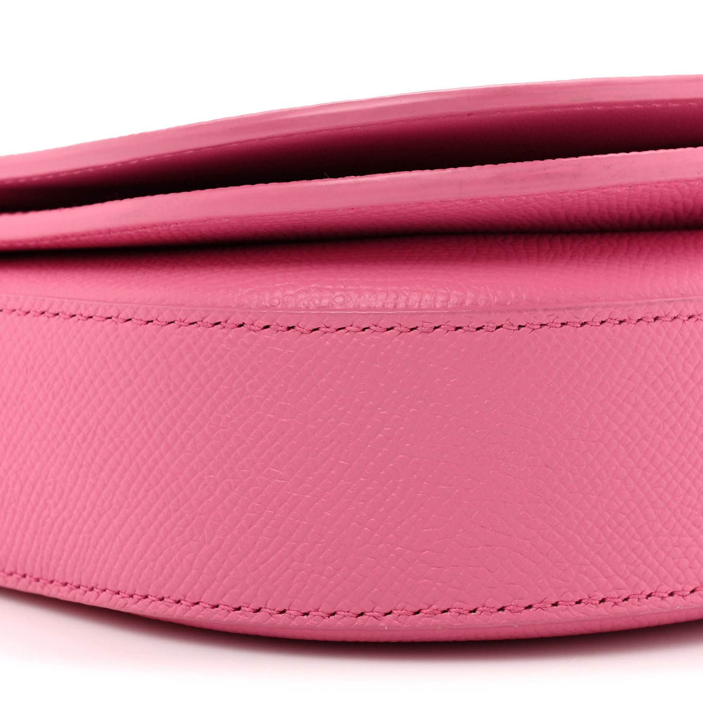 Signature Grained Calfskin Logo Print Ville Day Bag XS Rose Bubblegum Black