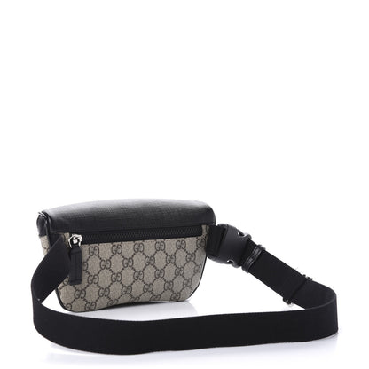 Gucci GG Supreme Monogram Belt Bag Black 3 of 10