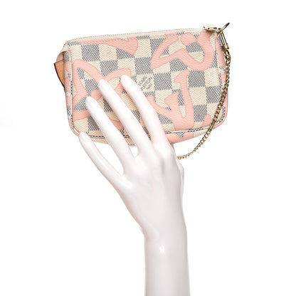 Louis Vuitton Damier Azur Tahitienne Mini Pochette Accessories 2 of 8