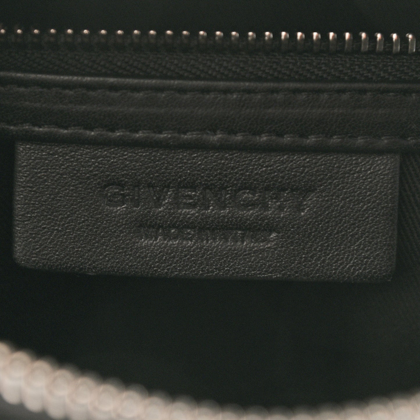 Calfskin Crocodile Embossed Mini Lucrezia Black