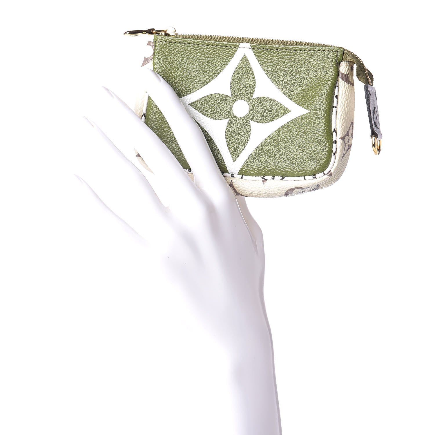 Louis Vuitton Monogram Giant Micro Pochette Accessories Kaki White 2 of 7