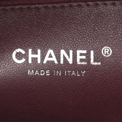 Chanel Metallic Caviar Quilted Large CC Filigree Vanity Case Silver 10 of 23