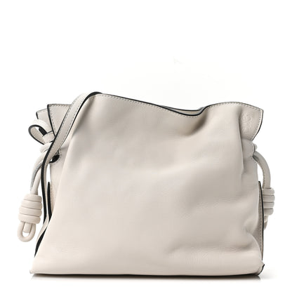 Loewe Calfskin Mini Flamenco Knot Clutch Soft White 1 of 8