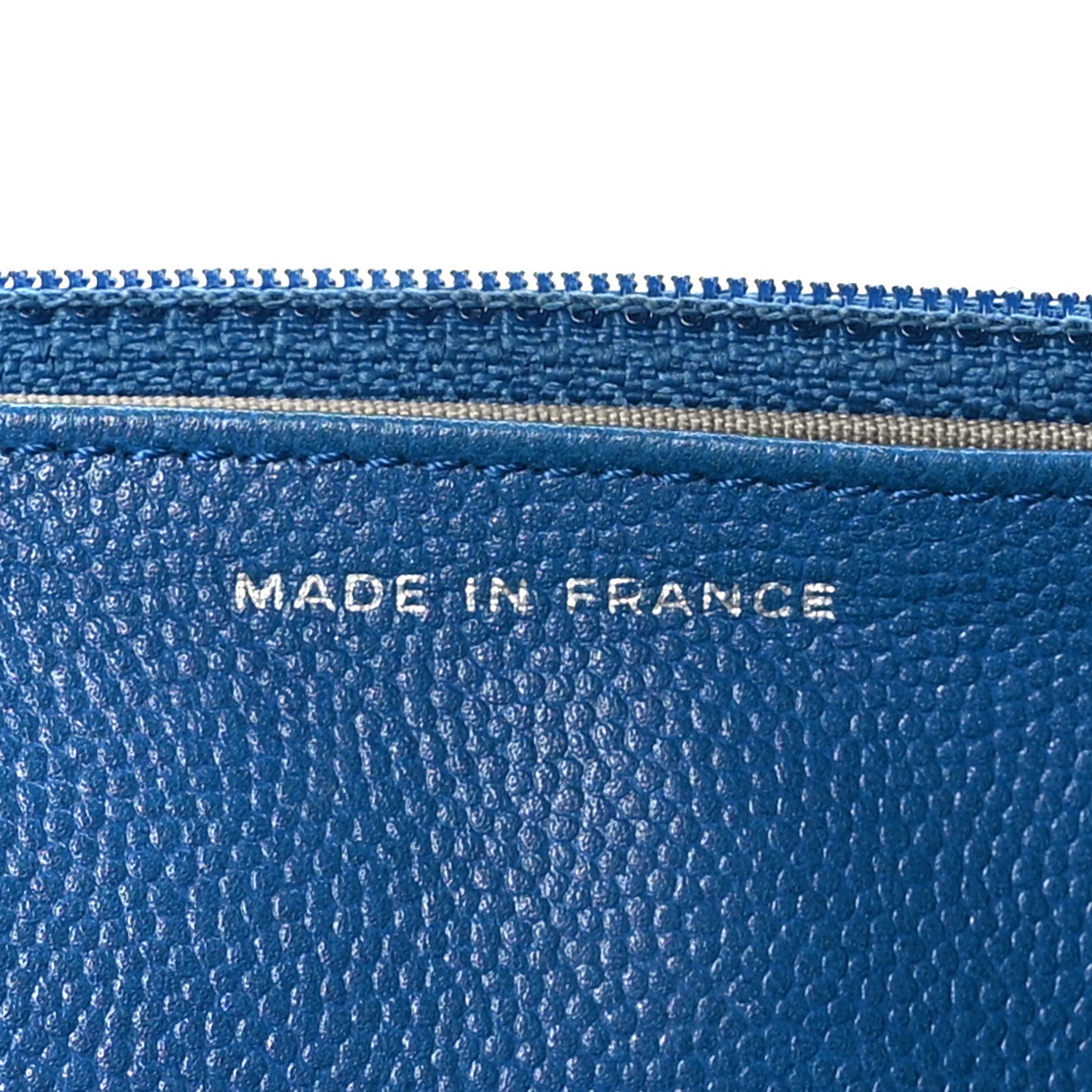 Chanel Caviar Sevruga Wallet on Chain WOC Blue 6 of 10