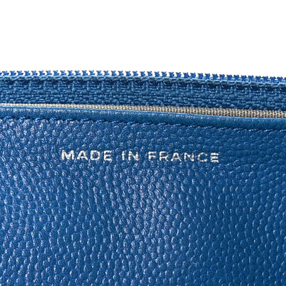 Chanel Caviar Sevruga Wallet on Chain WOC Blue 6 of 10