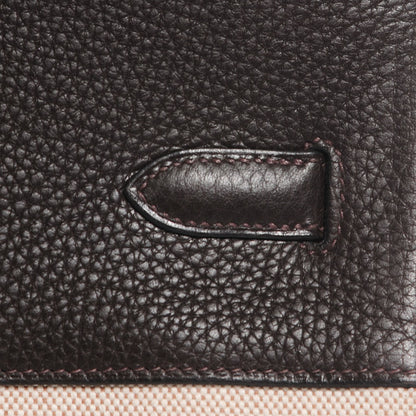 Hermes Toile Togo Birkin 35 Chocolate 29 of 31