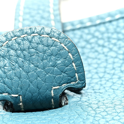 Hermes Taurillon Clemence Evelyne III PM Blue Jean 7 of 11