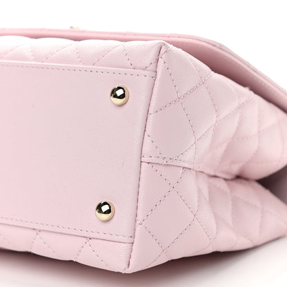 Chanel Caviar Quilted Small Coco Handle Flap Light Pink 10 of 11