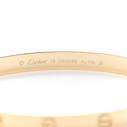 Cartier 18K Yellow Gold LOVE Bracelet 18 5 of 7