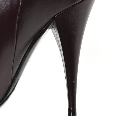 Saint Laurent Calfskin Kiki 110mm Over The Knee Boots 36.5 Dark Violet 9 of 9