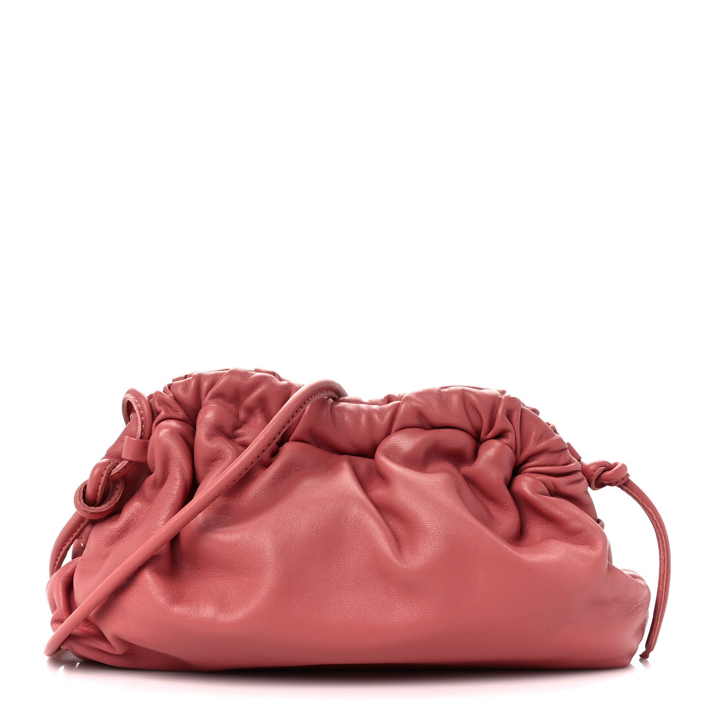 Lambskin Mini Cloud Clutch Blush