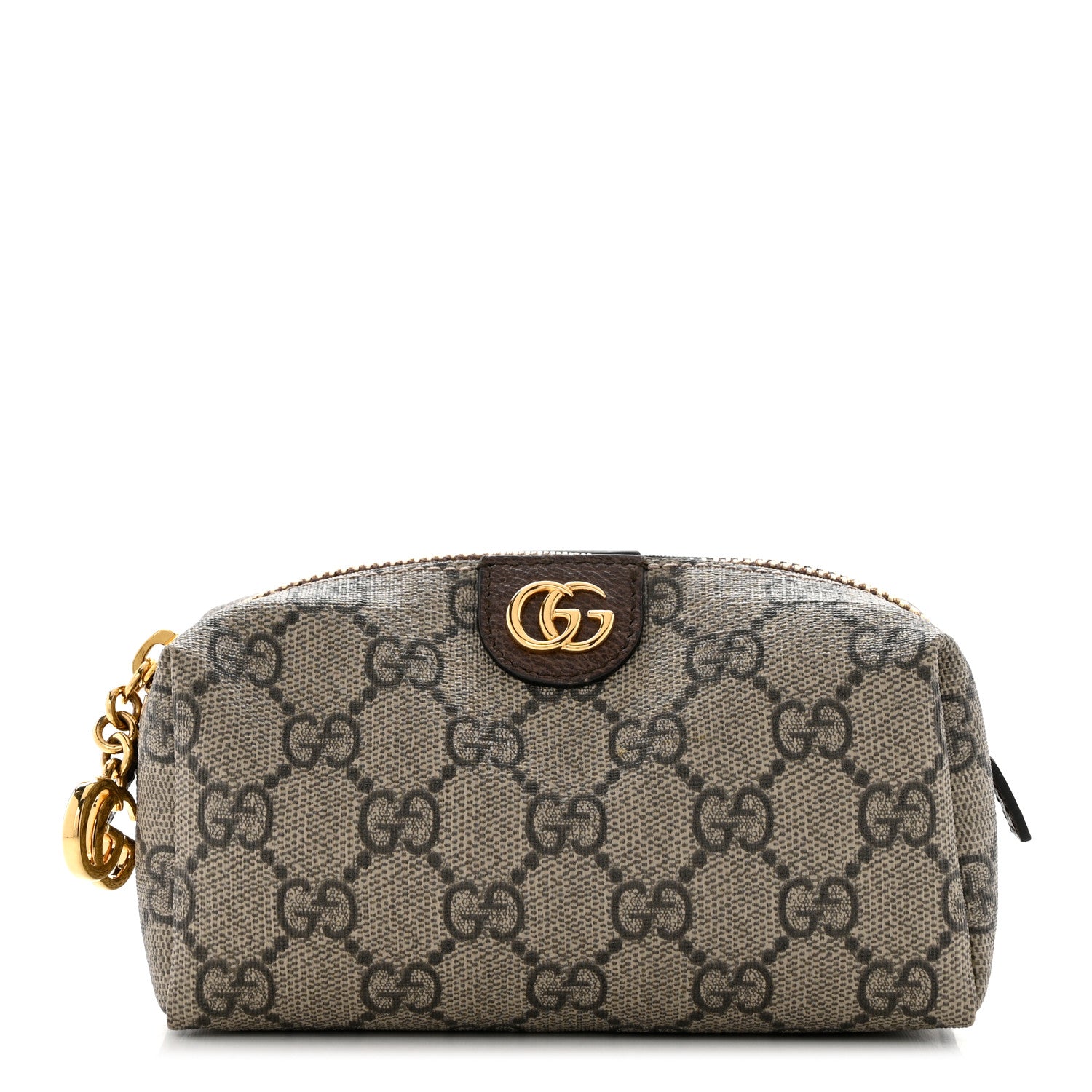Gucci Soft GG Supreme Monogram Calfskin Small Ophidia Cosmetic Case Beige Ebony New Acero 1 of 7