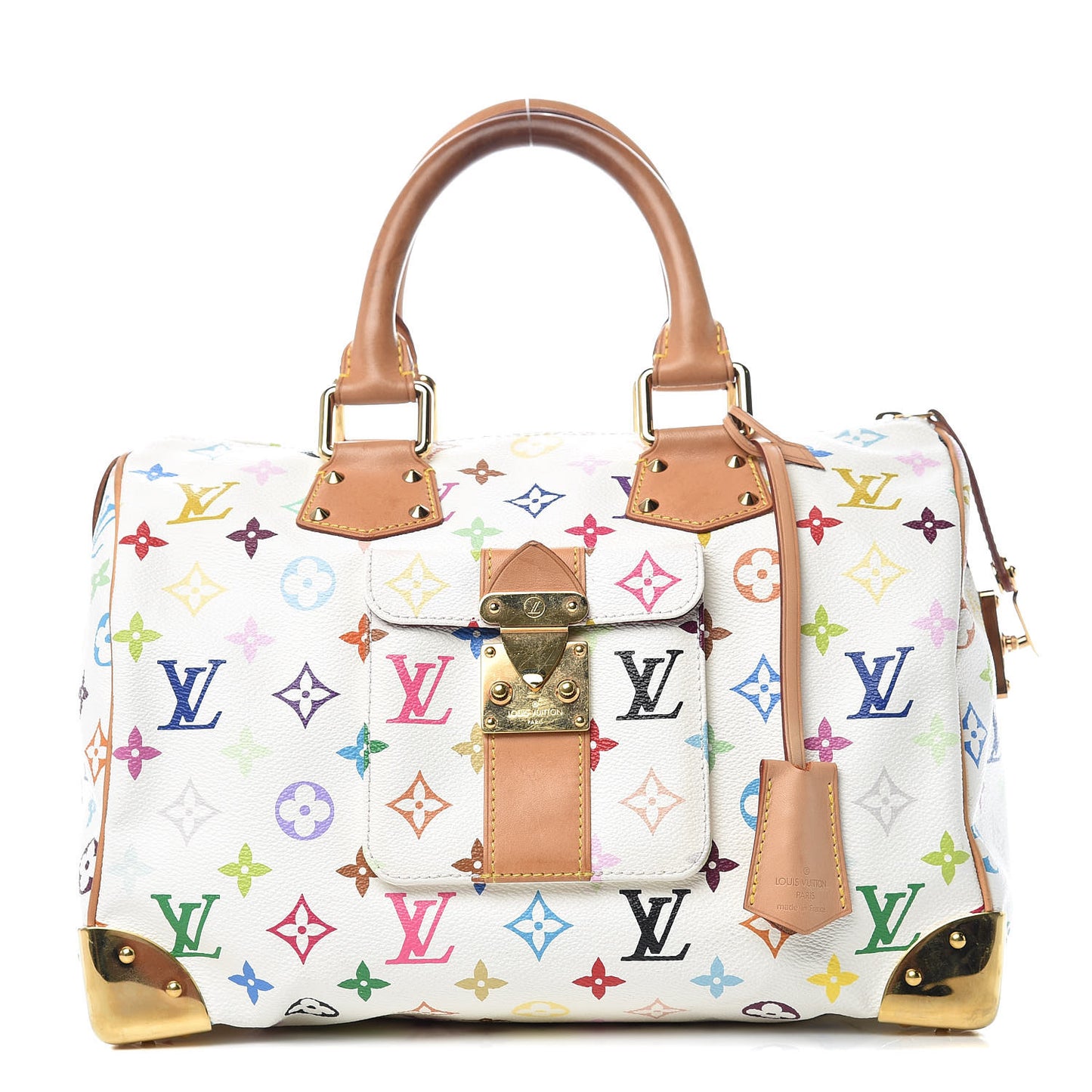 Monogram Multicolor Speedy 30 White